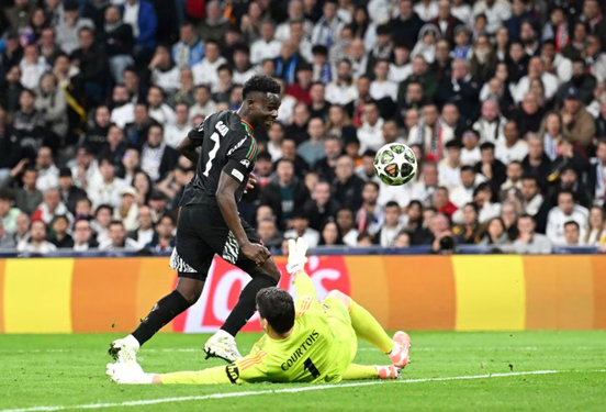 Arsenal giành chiến thắng thuyết phục trước Real Madrid ngay tại sân BernabeuẢnh: ARSENALFC