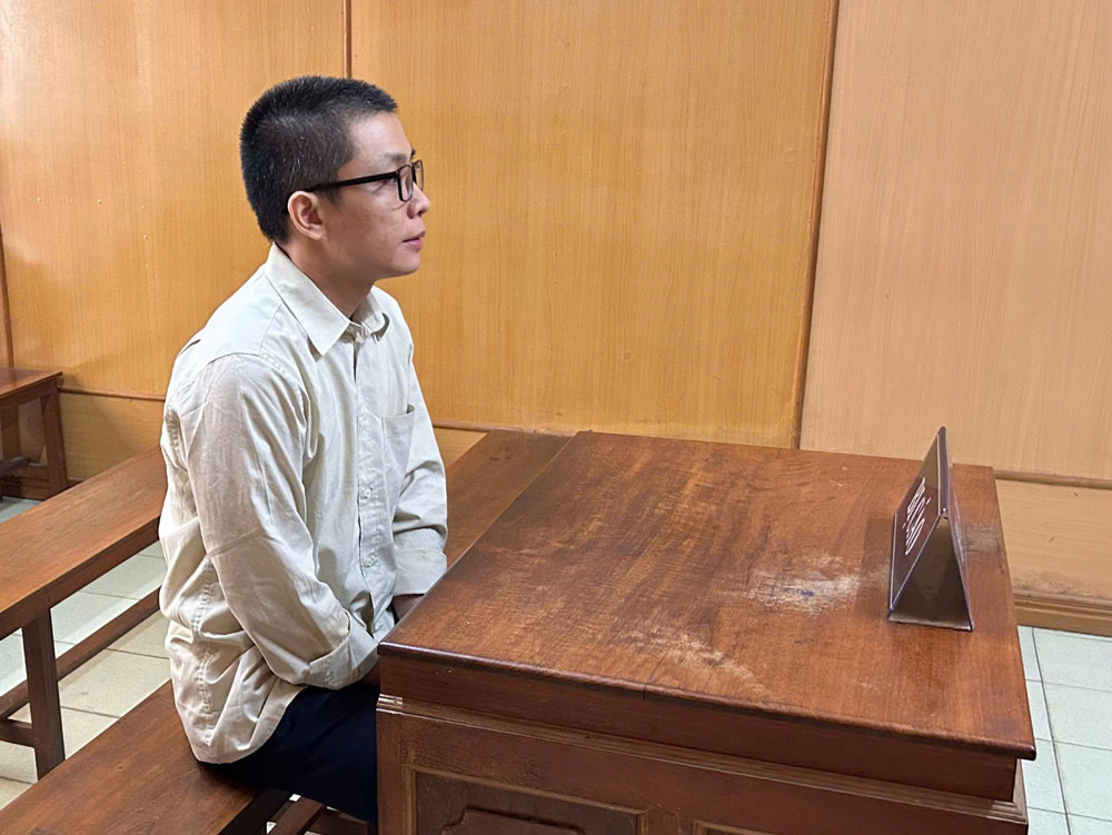 Bị cáo Phùng Thanh Lâm tại tòa