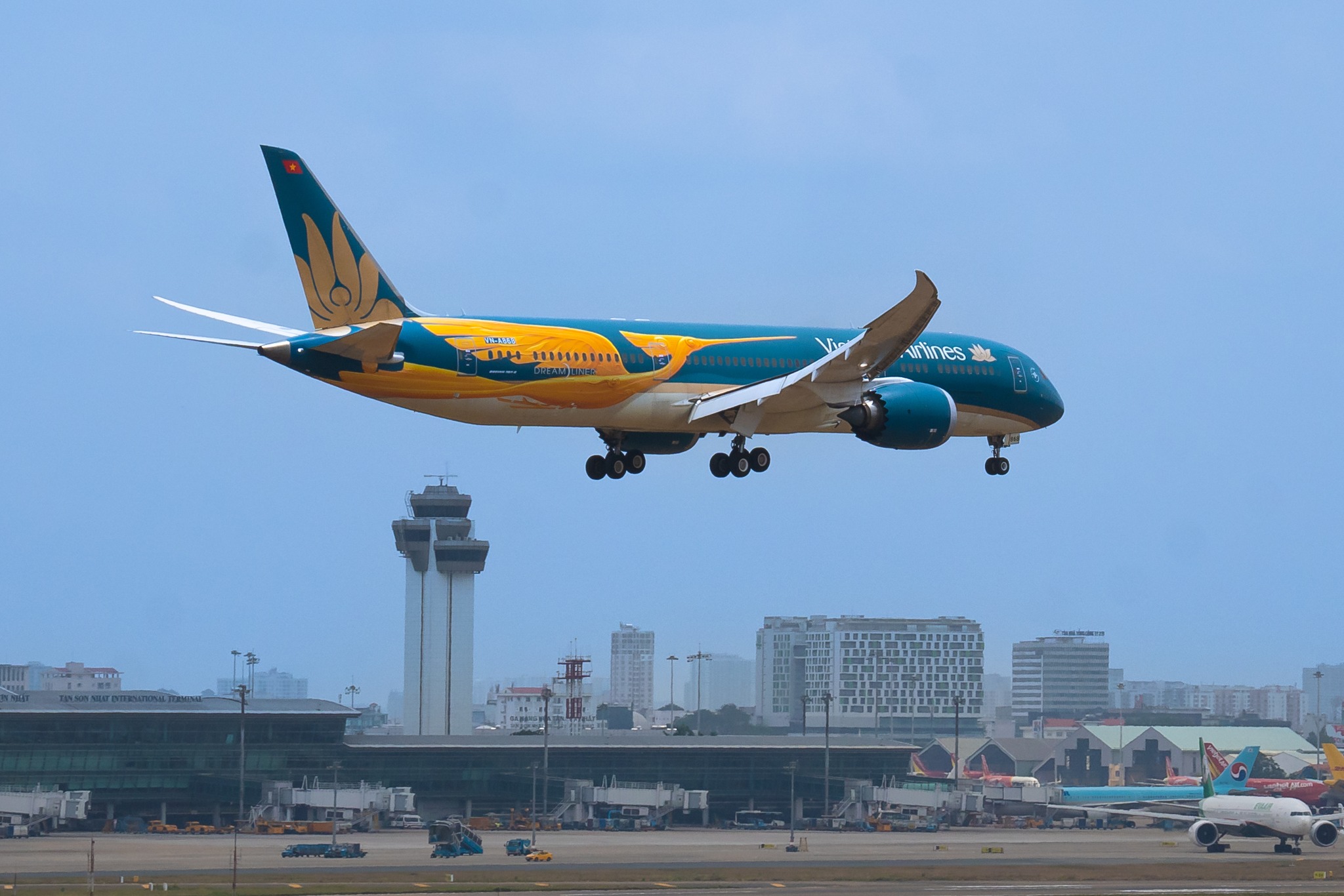 Máy bay Vietnam Airlines rực rỡ diện mạo mới nhân kỷ niệm 30 năm thành lập- Ảnh 1.