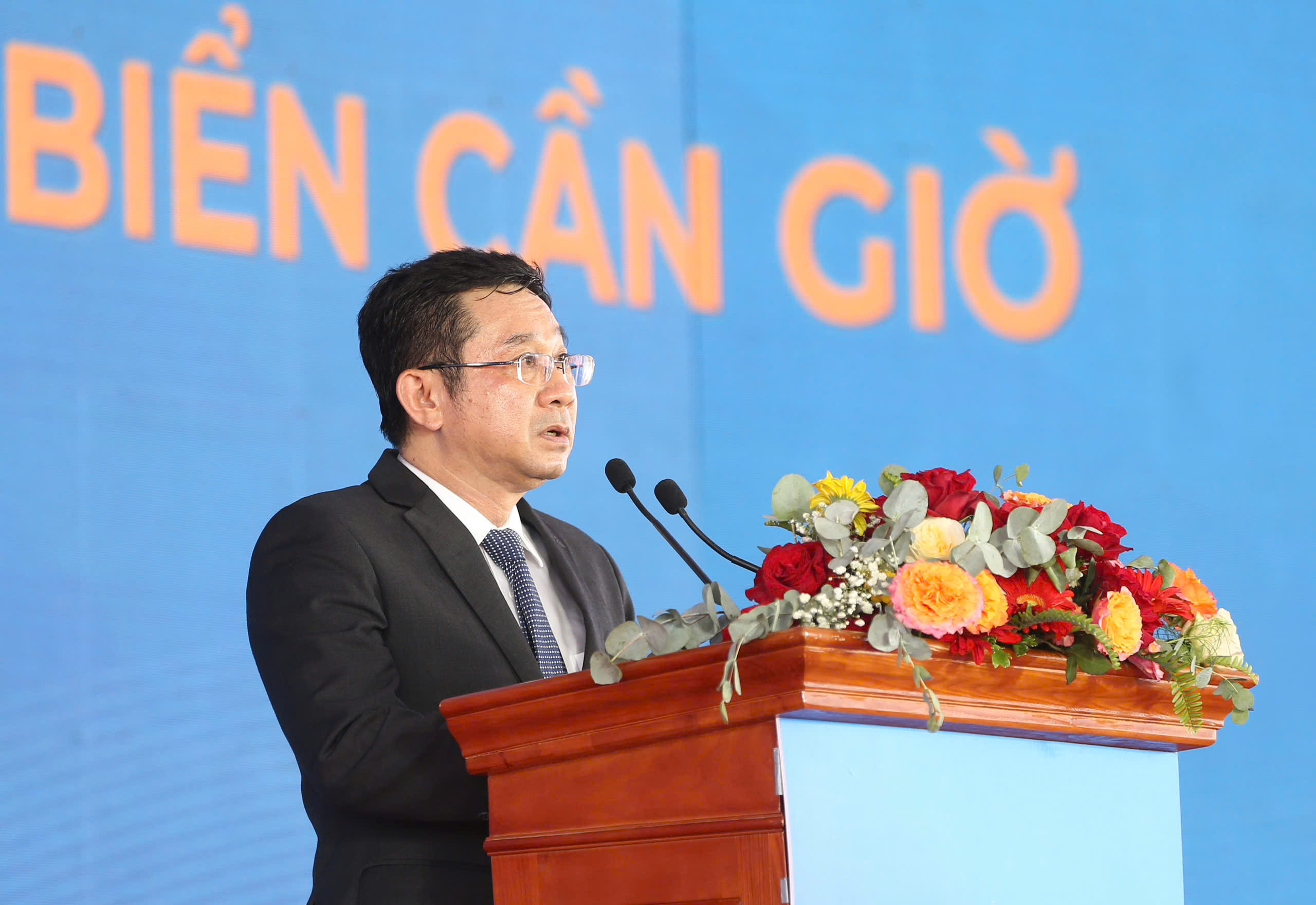 Cận cảnh lễ khởi công siêu dự án Khu đô thị lấn biển Cần Giờ của Vingroup- Ảnh 3.