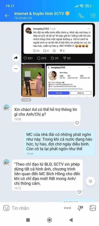 Cư d&acirc;n mạng phẫn nộ với ph&aacute;t ng&ocirc;n "sốc &oacute;c" của MC B&iacute;ch Hồng- Ảnh 2.