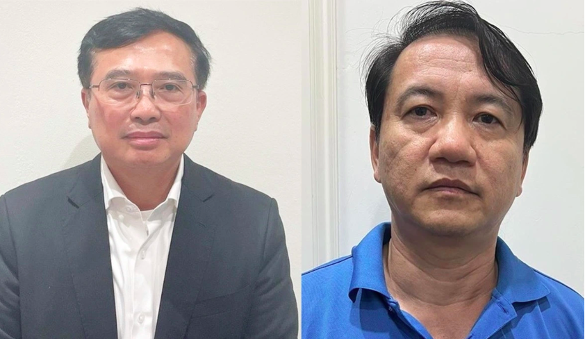 VIDEO: Cựu thứ trưởng Ho&agrave;ng Quốc Vượng c&ugrave;ng c&aacute;c đồng phạm ra t&ograve;a- Ảnh 1.