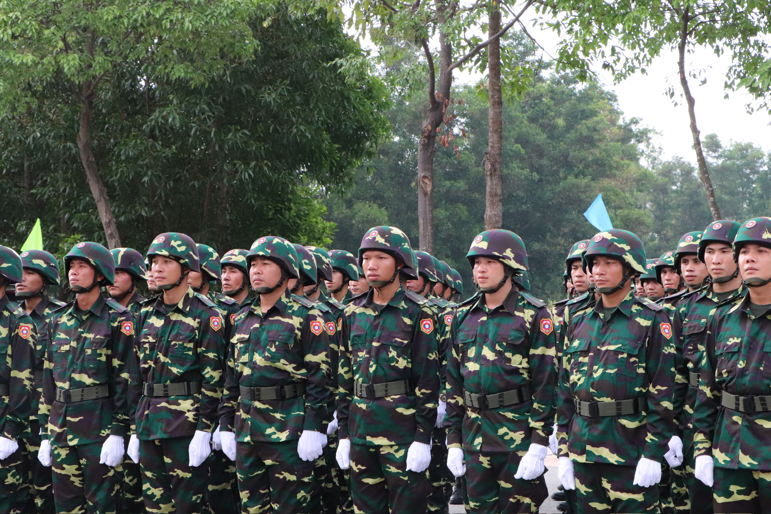 CLIP: Qu&acirc;n đội L&agrave;o v&agrave; Campuchia tập luyện diễu binh lễ 30-4 tại B&igrave;nh Dương- Ảnh 7.