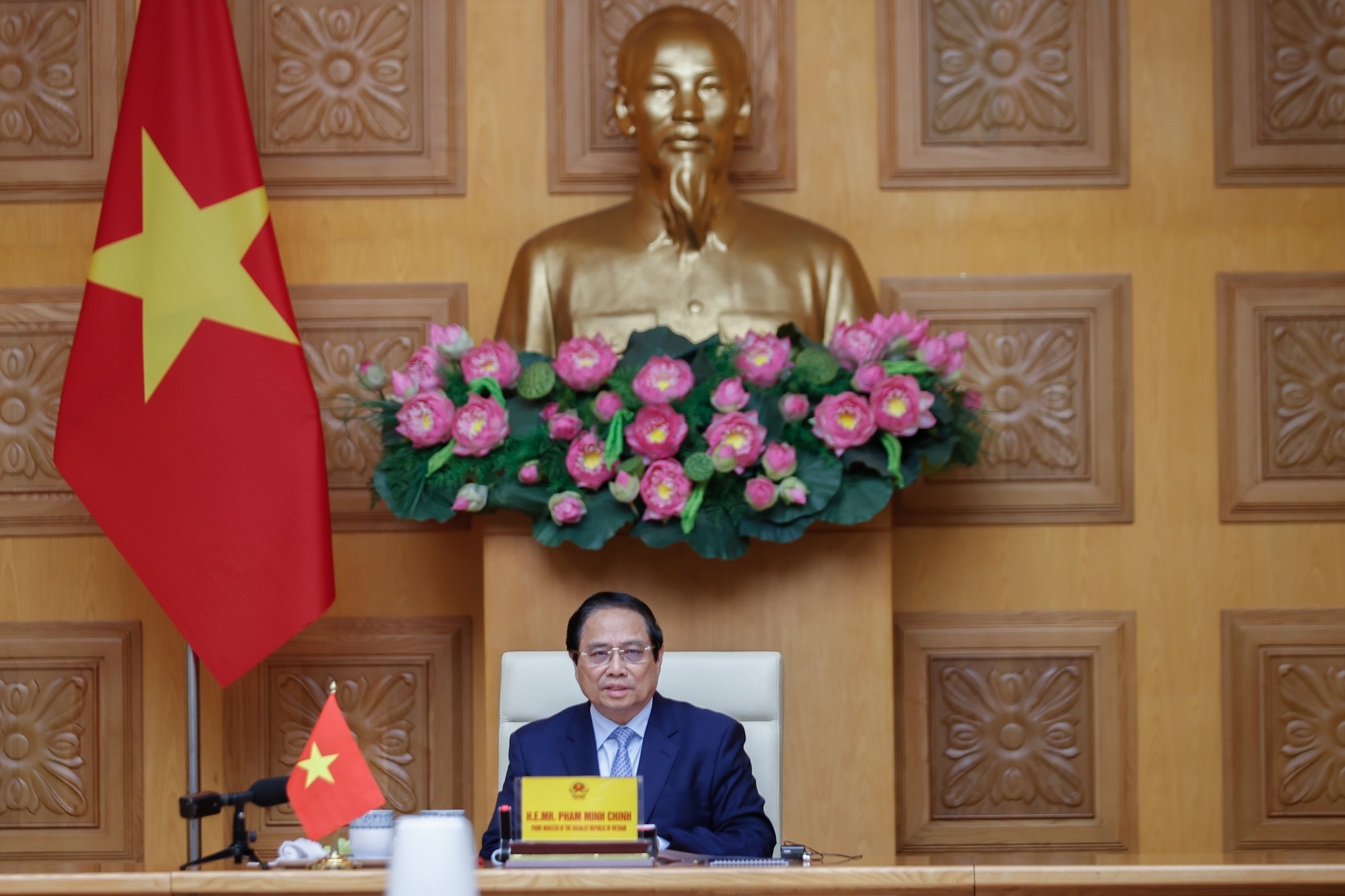 Thủ tướng Phạm Minh Ch&iacute;nh: Ứng ph&oacute; biến đổi kh&iacute; hậu l&agrave; mệnh lệnh của thời đại- Ảnh 1.
