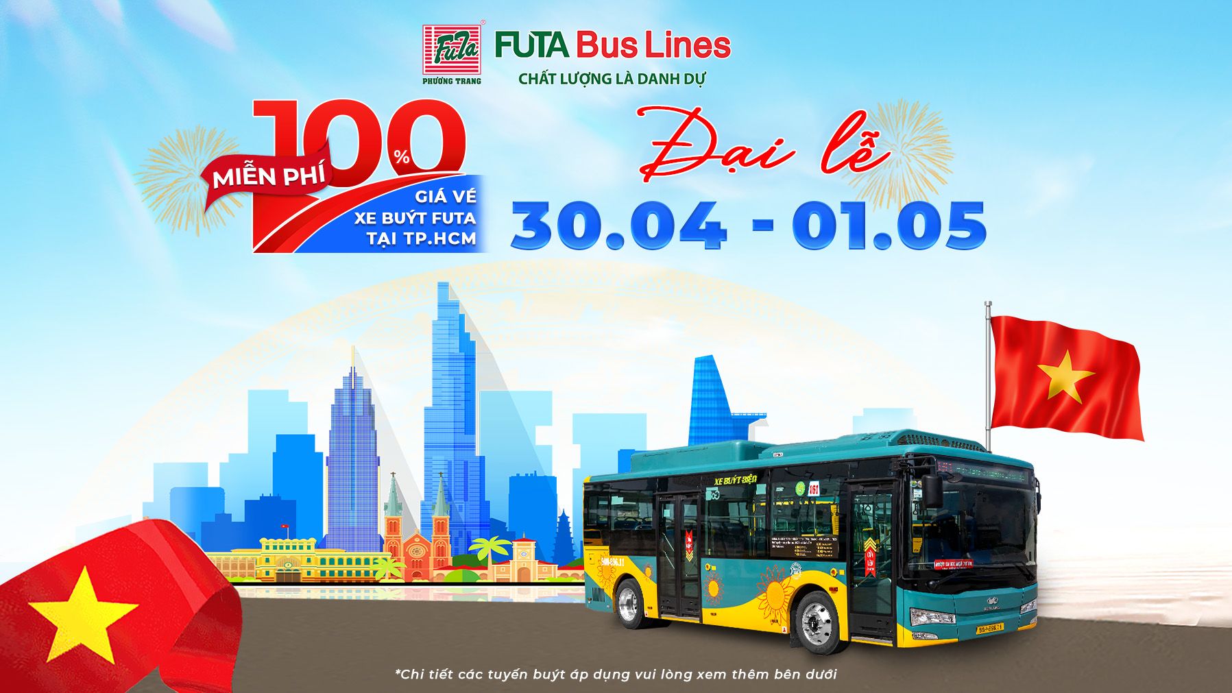 Công ty Phương Trang miễn phí vé xe buýt tại TP.HCM dịp lễ 30.4- Ảnh 1.