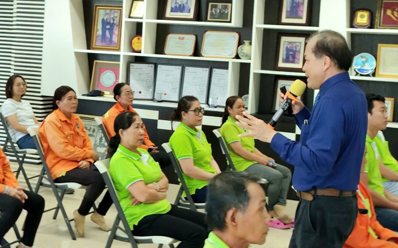 VWS tập huấn phòng chống bệnh sởi và thời tiết cho người lao động