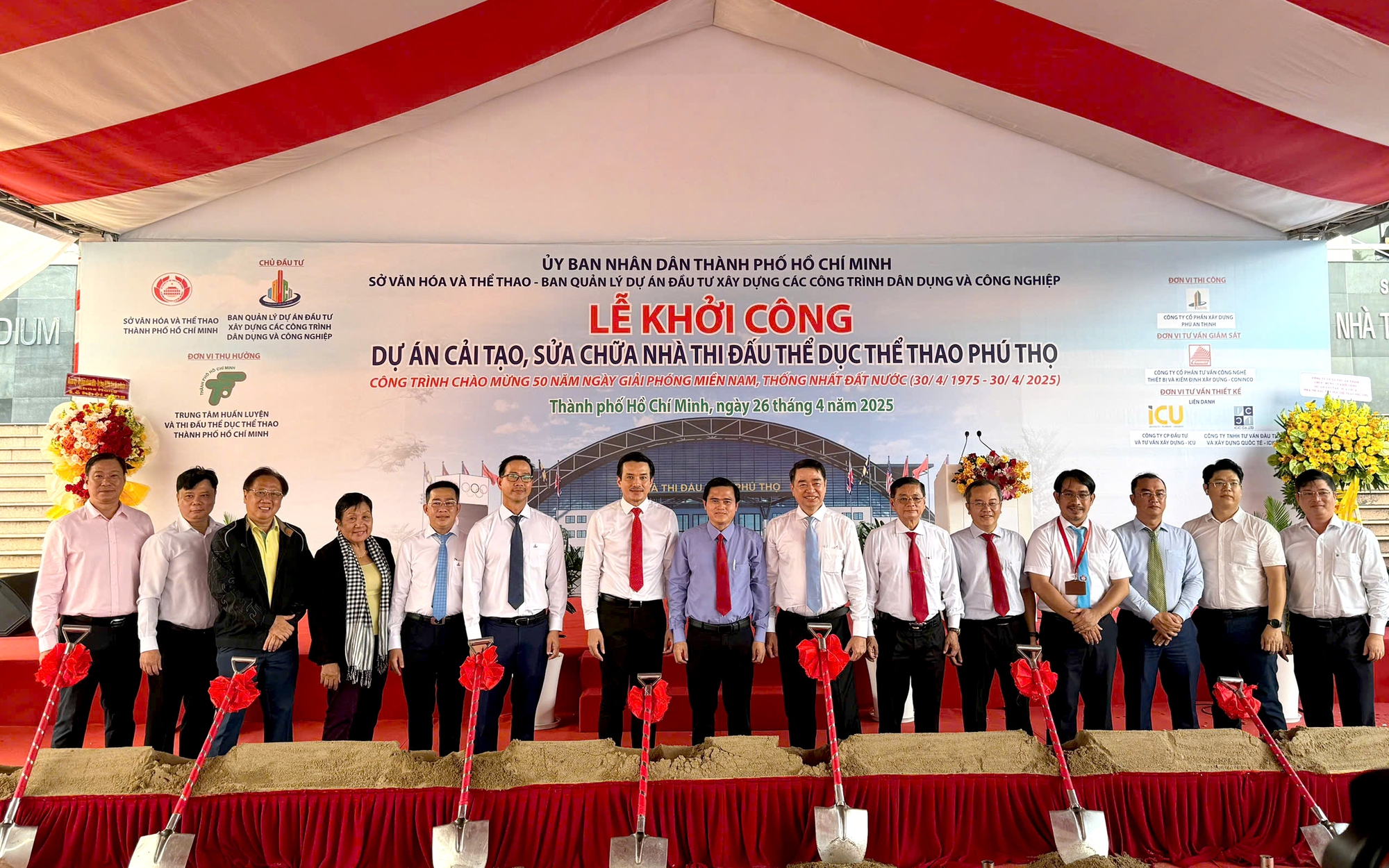 Khởi công dự án cải tạo, sửa chữa Nhà thi đấu TDTT Phú Thọ