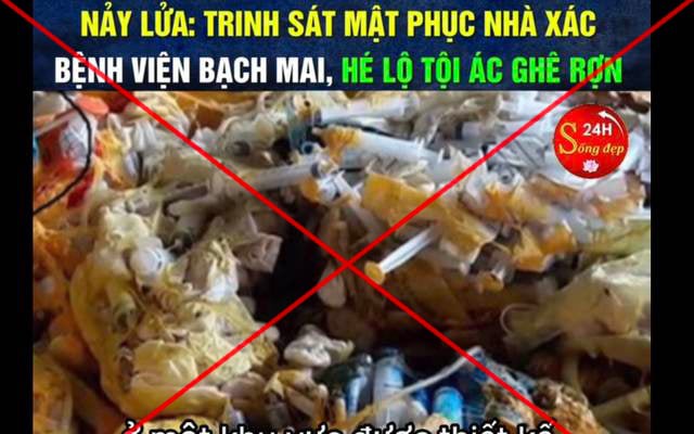 Bệnh viện Bạch Mai lên tiếng vụ bịa đặt về chất thải, yêu cầu điều tra