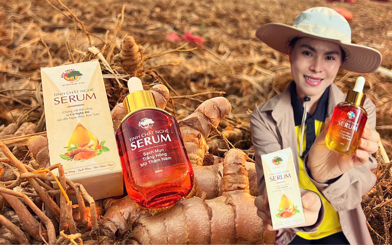 Hằng Thuận Tây Nguyên: Serum tinh chất nghệ - giải pháp chăm sóc da từ thiên nhiên- Ảnh 1.