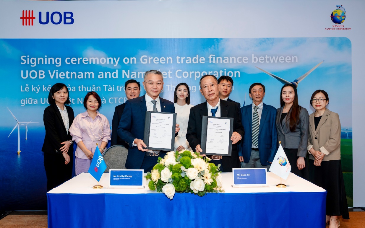 UOB Việt Nam tài trợ tín dụng thương mại xanh cho NAVICO thúc đẩy nuôi trồng thủy sản bền vững