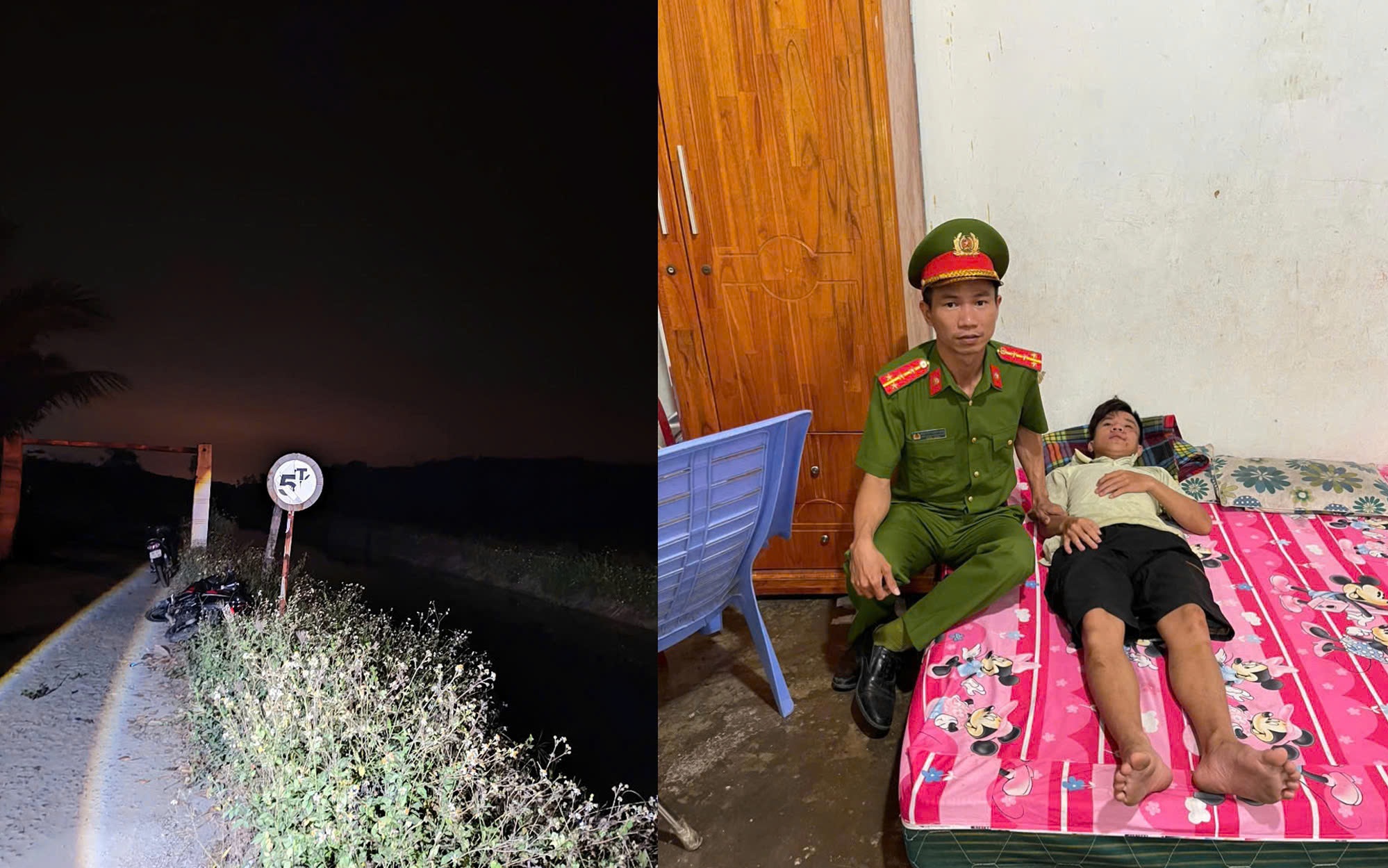Tuần tra lúc rạng sáng, Công an xã ở Quảng Nam cứu được một mạng người