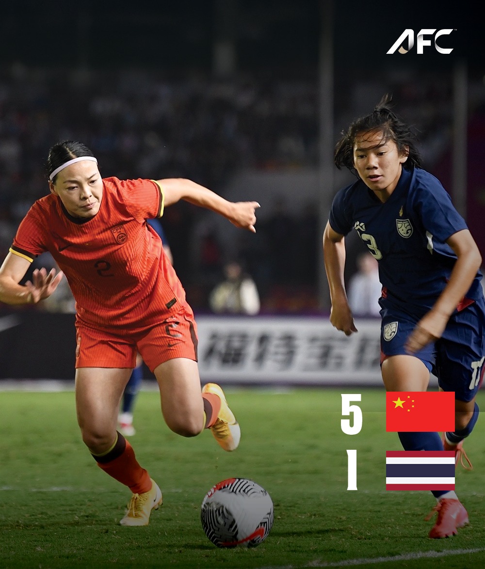 Nữ Th&aacute;i Lan thua đậm 1-5 Trung Quốc, về nh&igrave; Giải CFA Youngchuan 2025- Ảnh 1.