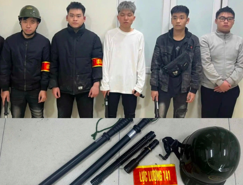 Nh&oacute;m thanh, thiếu ni&ecirc;n d&ugrave;ng d&ugrave;i cui điện giả danh 141 đi kiểm tra người vi phạm giao th&ocirc;ng- Ảnh 1.