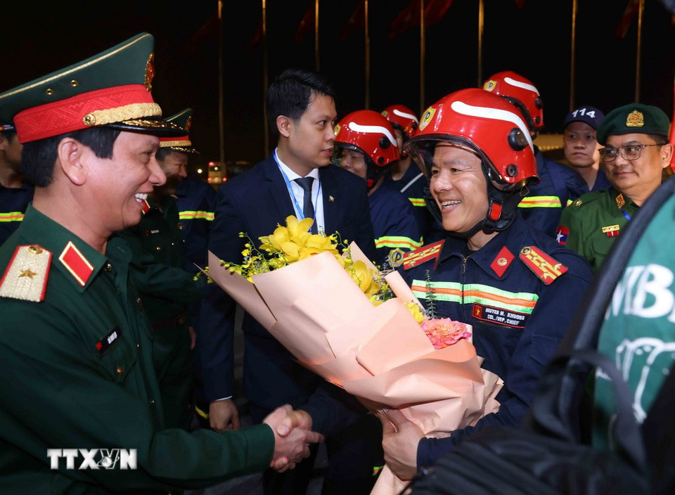 Lực lượng cứu hộ hoàn thành nhiệm vụ tại Myanmar, về nước an toàn- Ảnh 6.