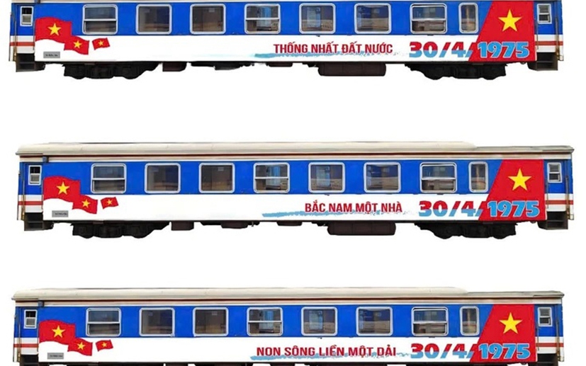 Chạy 2 đoàn tàu Thống nhất dịp 50 năm Giải phóng miền Nam, gặp nhau 12 giờ trưa 30-4 tại Đà Nẵng