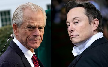 Tỉ phú Elon Musk "vỗ mặt" cố vấn thương mại hàng đầu của Tổng thống Donald Trump