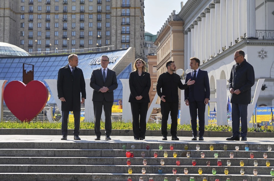 L&atilde;nh đạo 4 nước ch&acirc;u &Acirc;u đến Ukraine, th&uacute;c đẩy ngừng bắn - Ảnh 1.