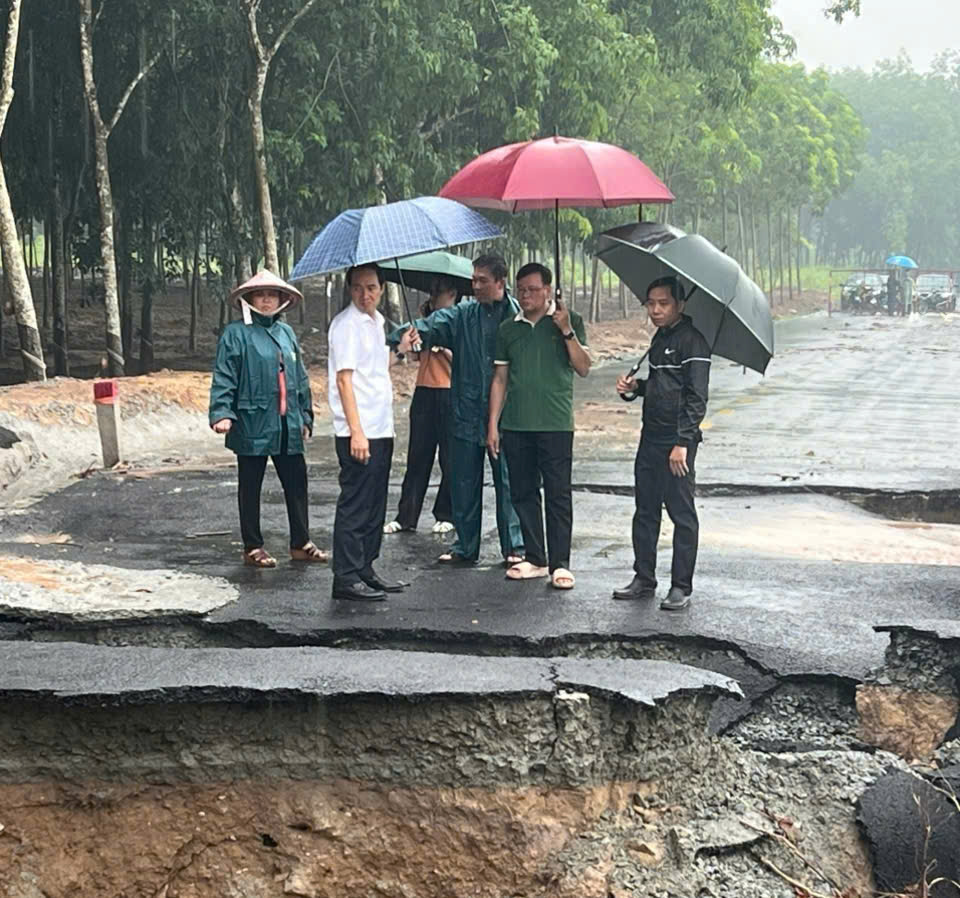 Bình Dương: Tuyến đường đang sửa chữa lại bị sạt lở- Ảnh 1.