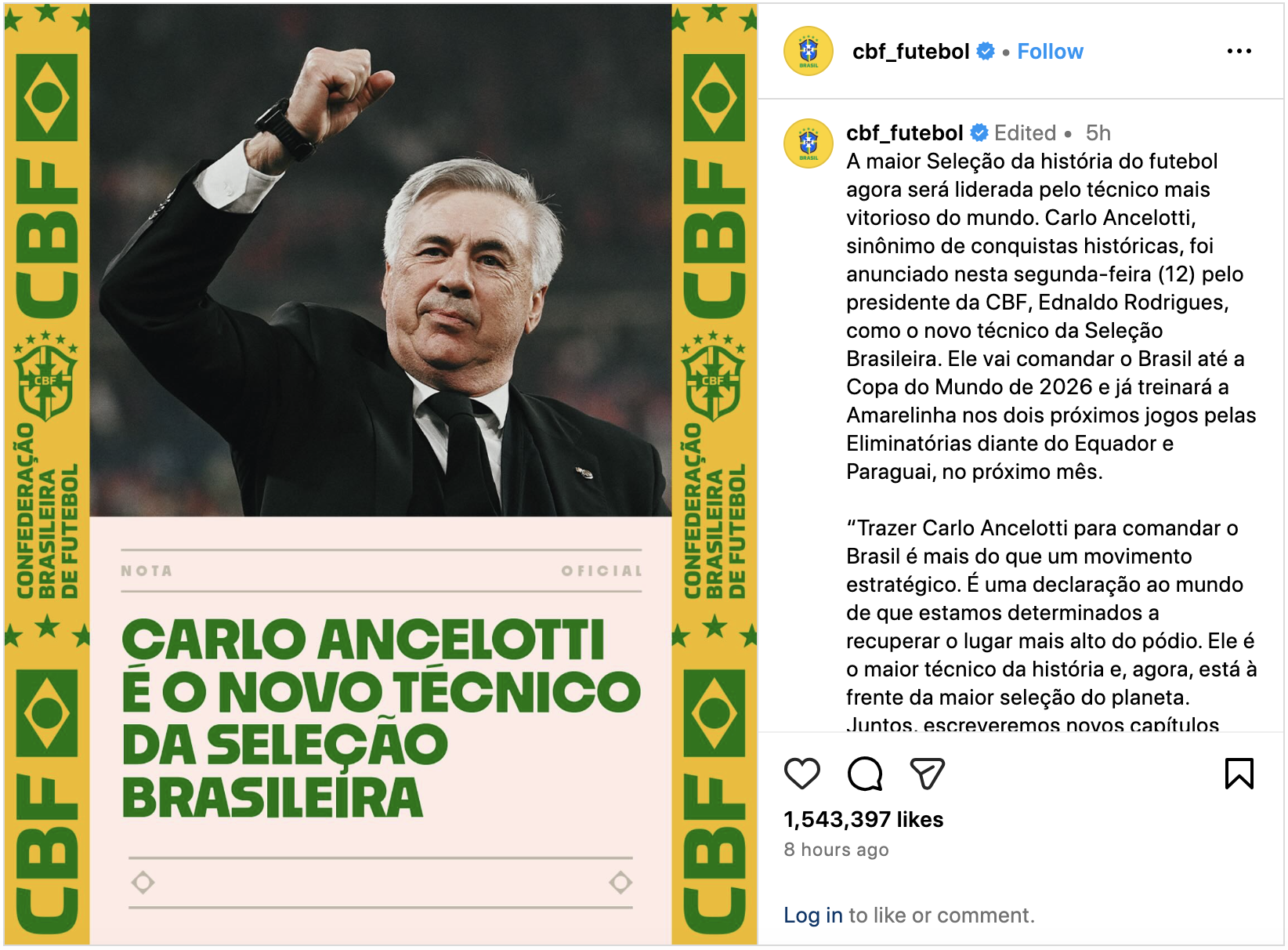 Carlo Ancelotti chia tay Real Madrid, nhận lời dẫn dắt tuyển Brazil- Ảnh 1.