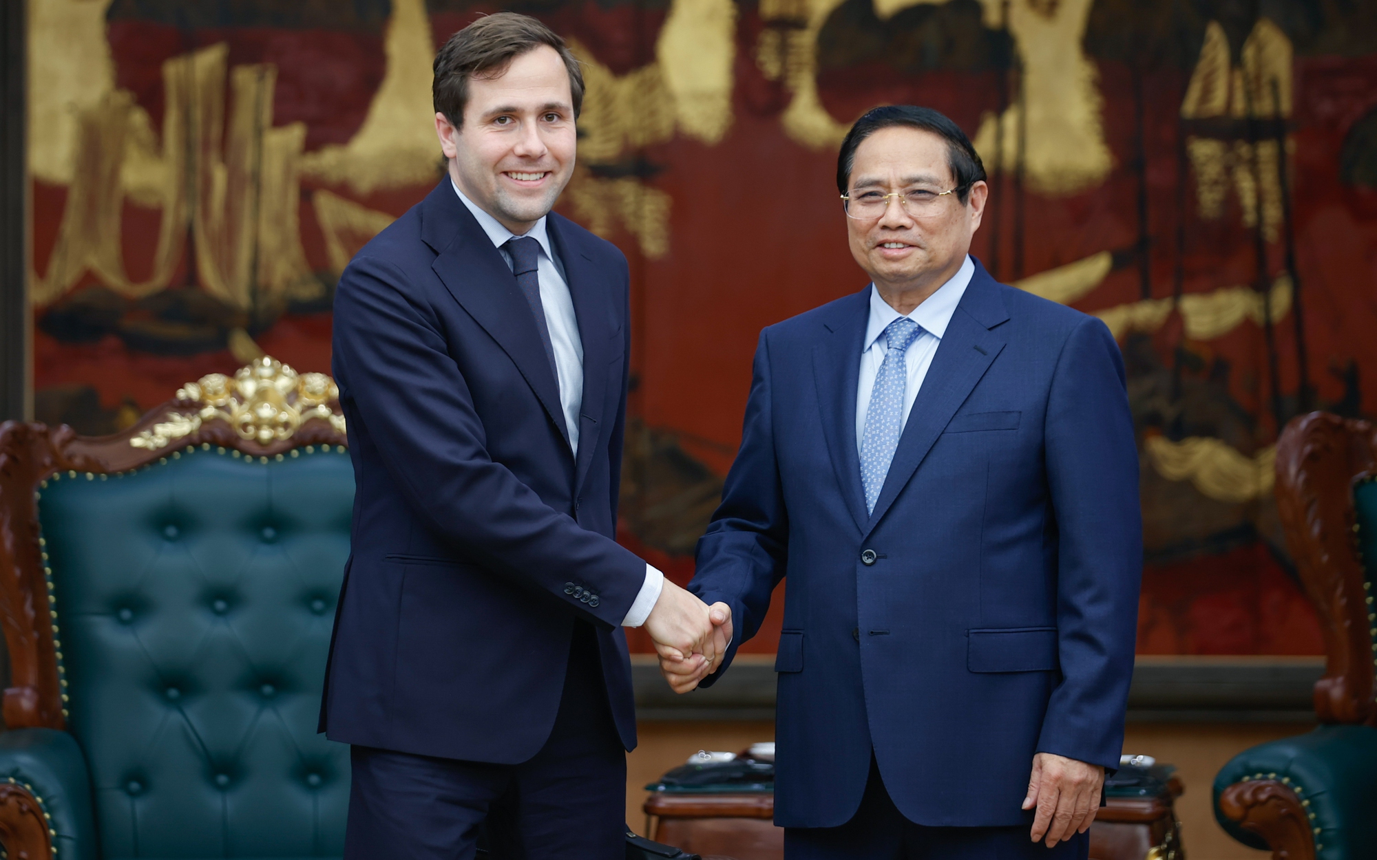 Gặp Bộ trưởng Thụy Điển, Thủ tướng nhắc kỷ niệm sâu sắc trong bộ phim "Victory Viet Nam"