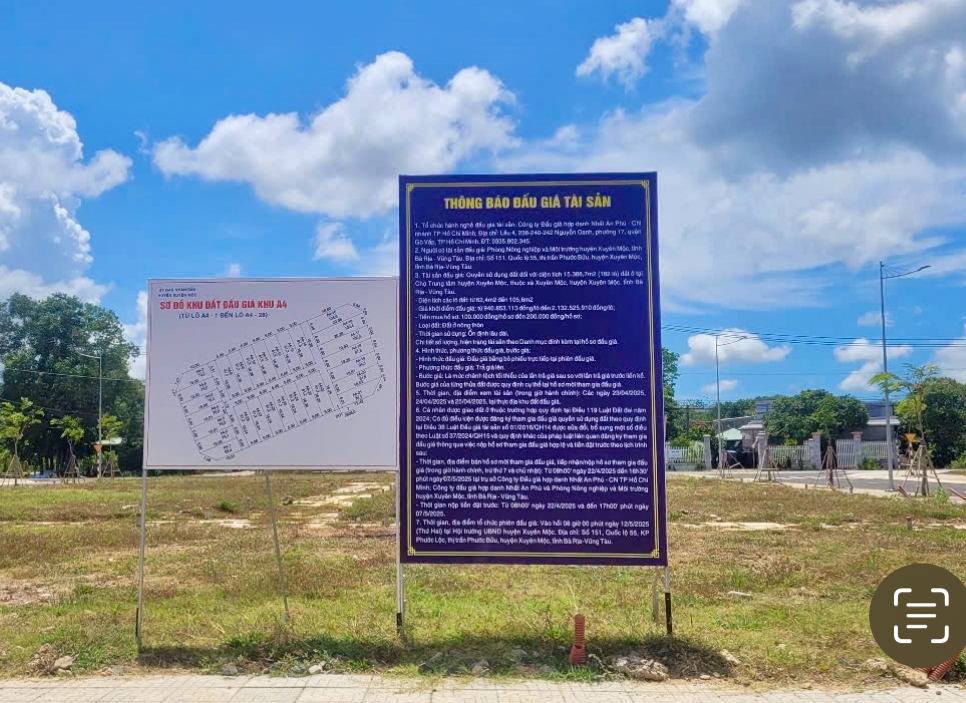 B&agrave; Rịa - Vũng T&agrave;u: Xuy&ecirc;n trưa đấu gi&aacute; 182 l&ocirc; đất- Ảnh 1.