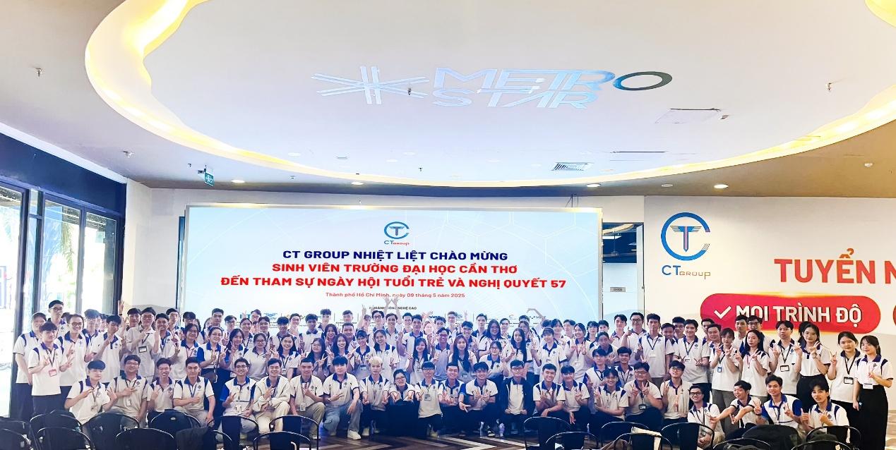 150 sinh viên xuất sắc Trường Đại học Cần Thơ vượt 180 km đến thăm CT INNOVATION HUB- Ảnh 1.
