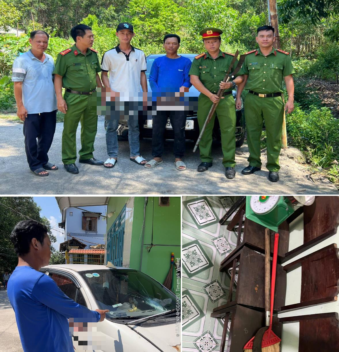 Sốc với lý do người đàn ông điên cuồng cầm rựa chém vào ô tô ở Đồng Nai - Ảnh 1.