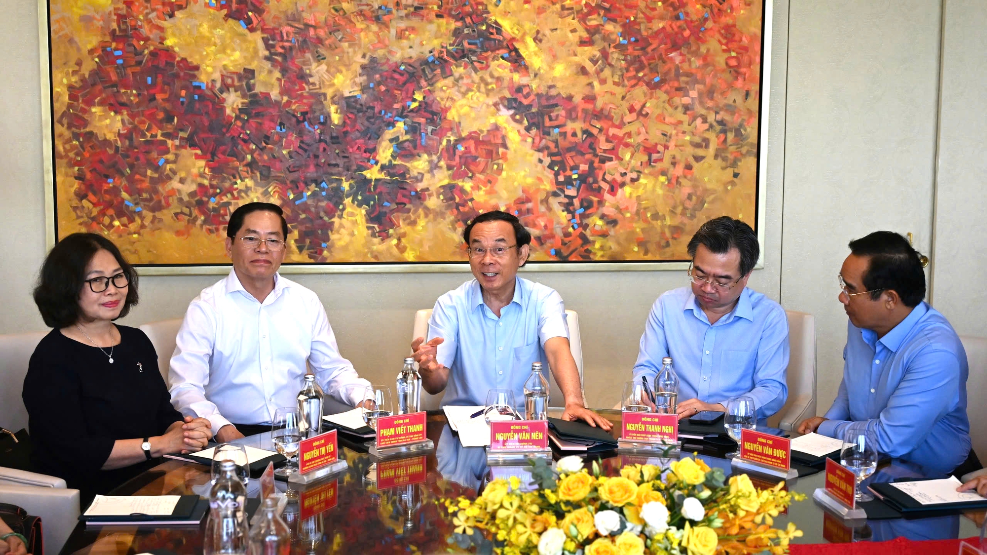L&atilde;nh đạo TP HCM v&agrave; tỉnh B&agrave; Rịa - Vũng T&agrave;u l&agrave;m việc với C&ocirc;ng ty TNHH Dự &aacute;n Hồ Tr&agrave;m - Ảnh 1.