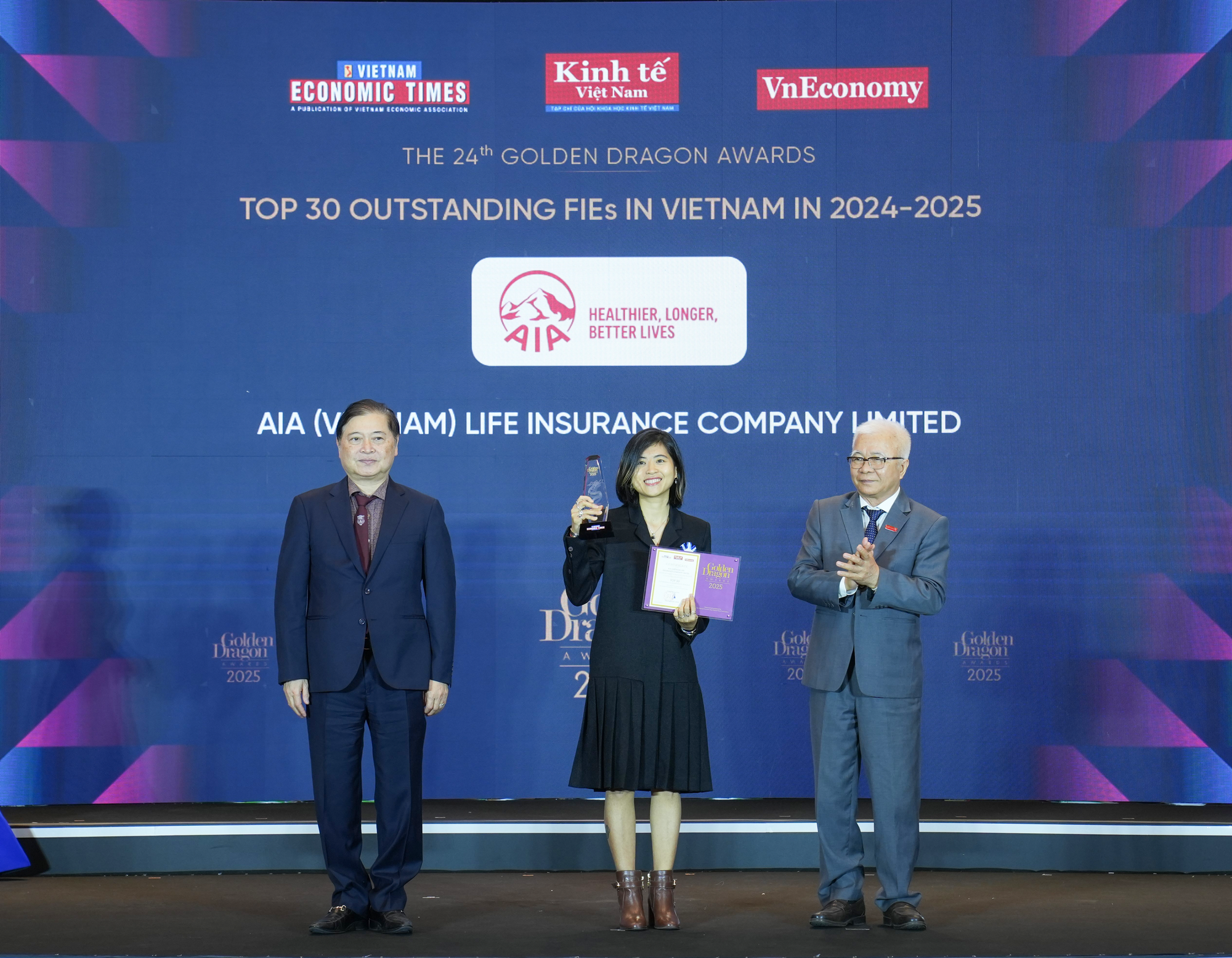 AIA Việt Nam được vinh danh tại giải thưởng Rồng v&agrave;ng 2025- Ảnh 1.