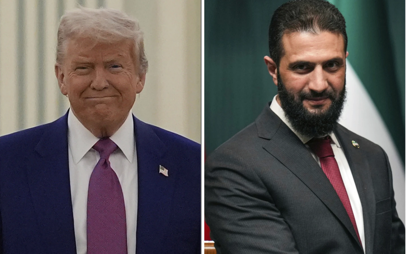Tổng thống Donald Trump gặp tổng thống lâm thời Syria tại Ả Rập Saudi
