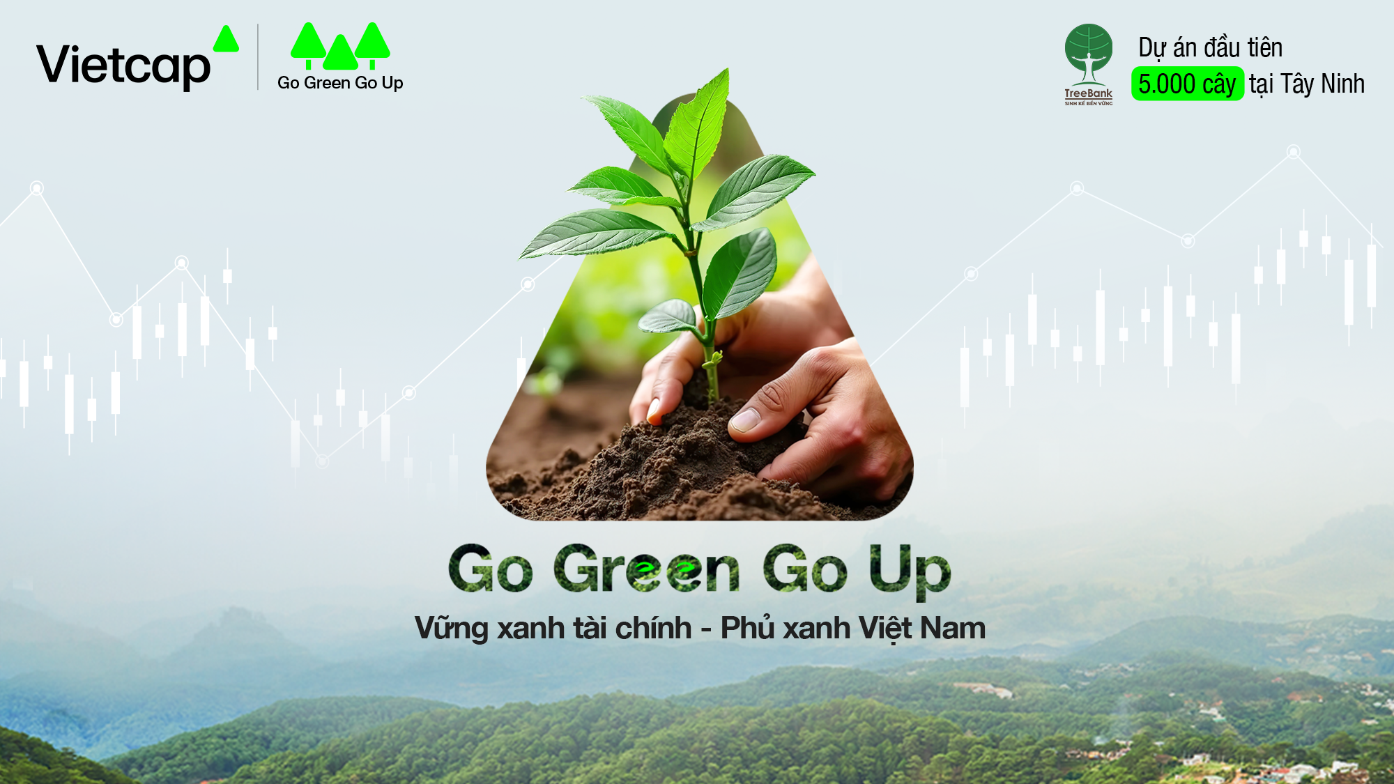 Vietcap ra mắt dự &aacute;n v&igrave; cộng đồng Go Green Go Up - Ảnh 1.