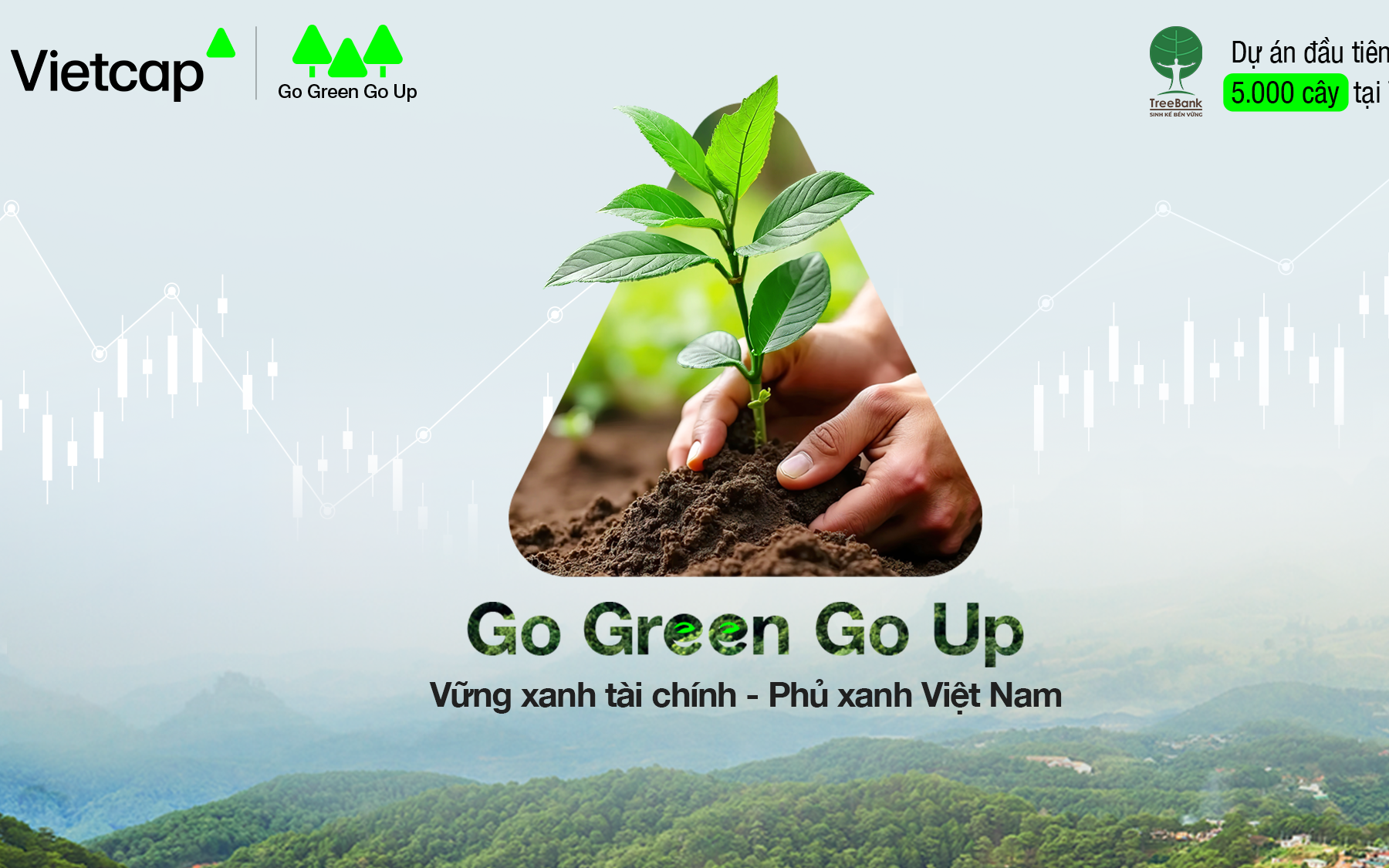 Vietcap ra mắt dự án vì cộng đồng Go Green Go Up
