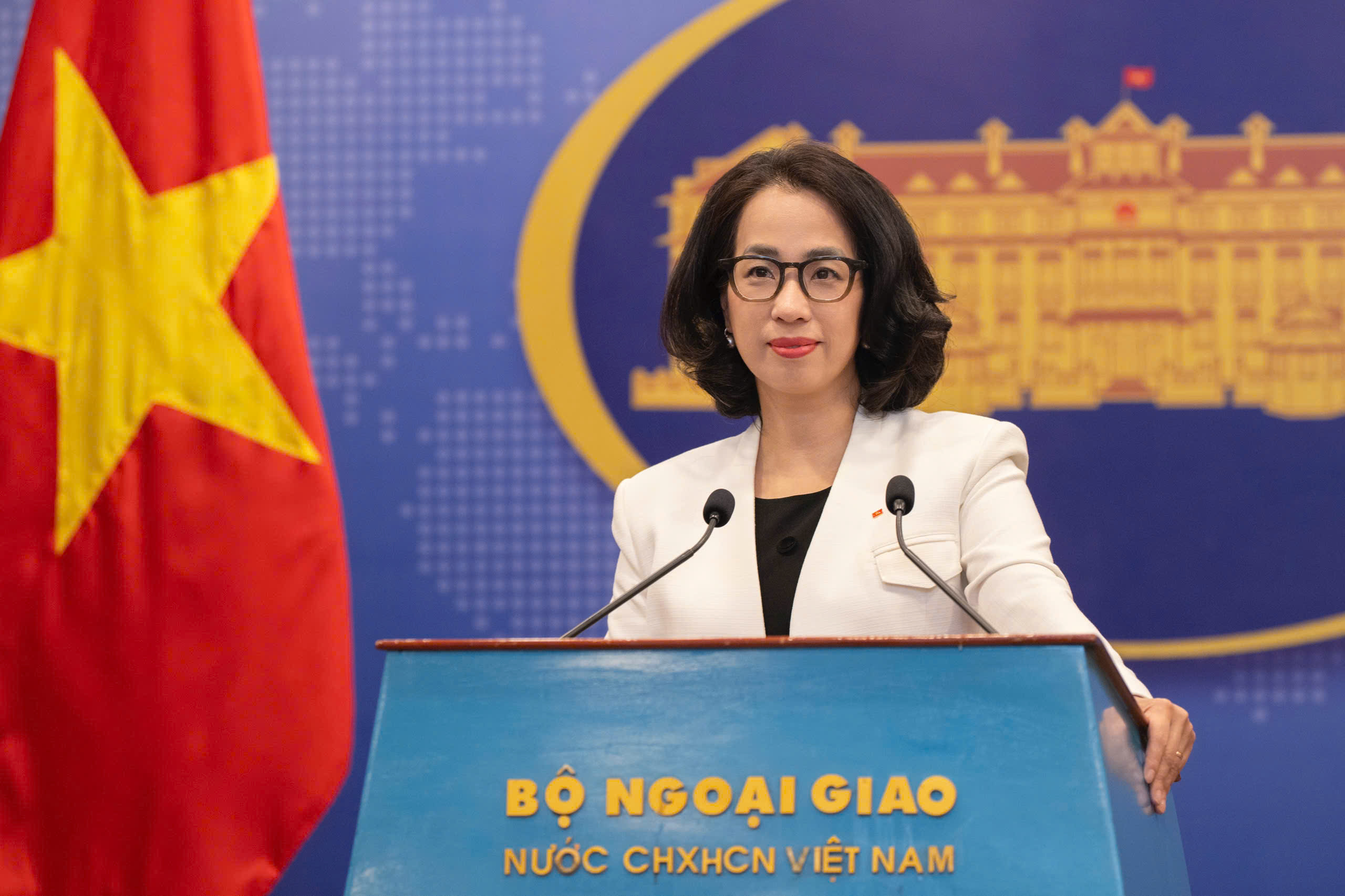 Người ph&aacute;t ng&ocirc;n trả lời về t&igrave;nh h&igrave;nh đ&agrave;m ph&aacute;n thương mại Việt Nam - Mỹ- Ảnh 1.