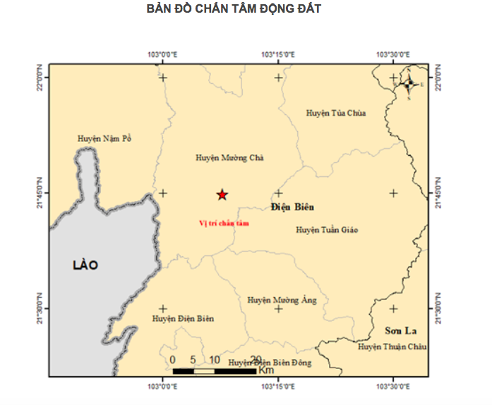 Động đất mạnh 5 độ ở Điện Biên, cảm nhận rõ rung lắc- Ảnh 1.