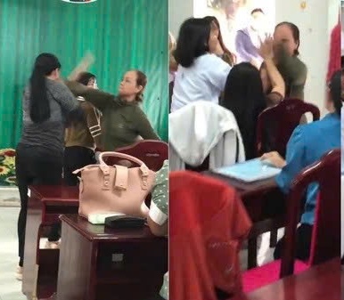 Khai trừ đảng nữ giáo viên cùng người nhà hành hung đồng nghiệp tại cuộc họp - Ảnh 1.