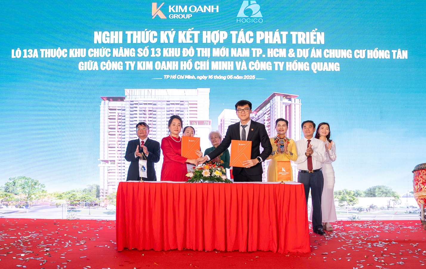 Lễ K&yacute; kết hợp t&aacute;c & khởi c&ocirc;ng x&acirc;y dựng L&ocirc; 13A thuộc khu chức năng số 13 KĐT mới Nam TP HCM- Ảnh 2.