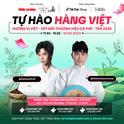 Thiện Nh&acirc;n v&agrave; Duy Nhất livestream "Tự h&agrave;o h&agrave;ng Việt - Hương vị Việt", nhiều nh&atilde;n h&agrave;ng giảm gi&aacute; sốc - Ảnh 2.