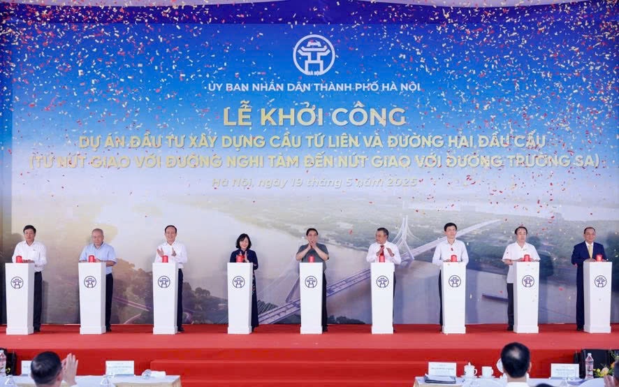 Thủ tướng phát lệnh khởi công cầu Tứ Liên gần 20.000 tỉ đồng