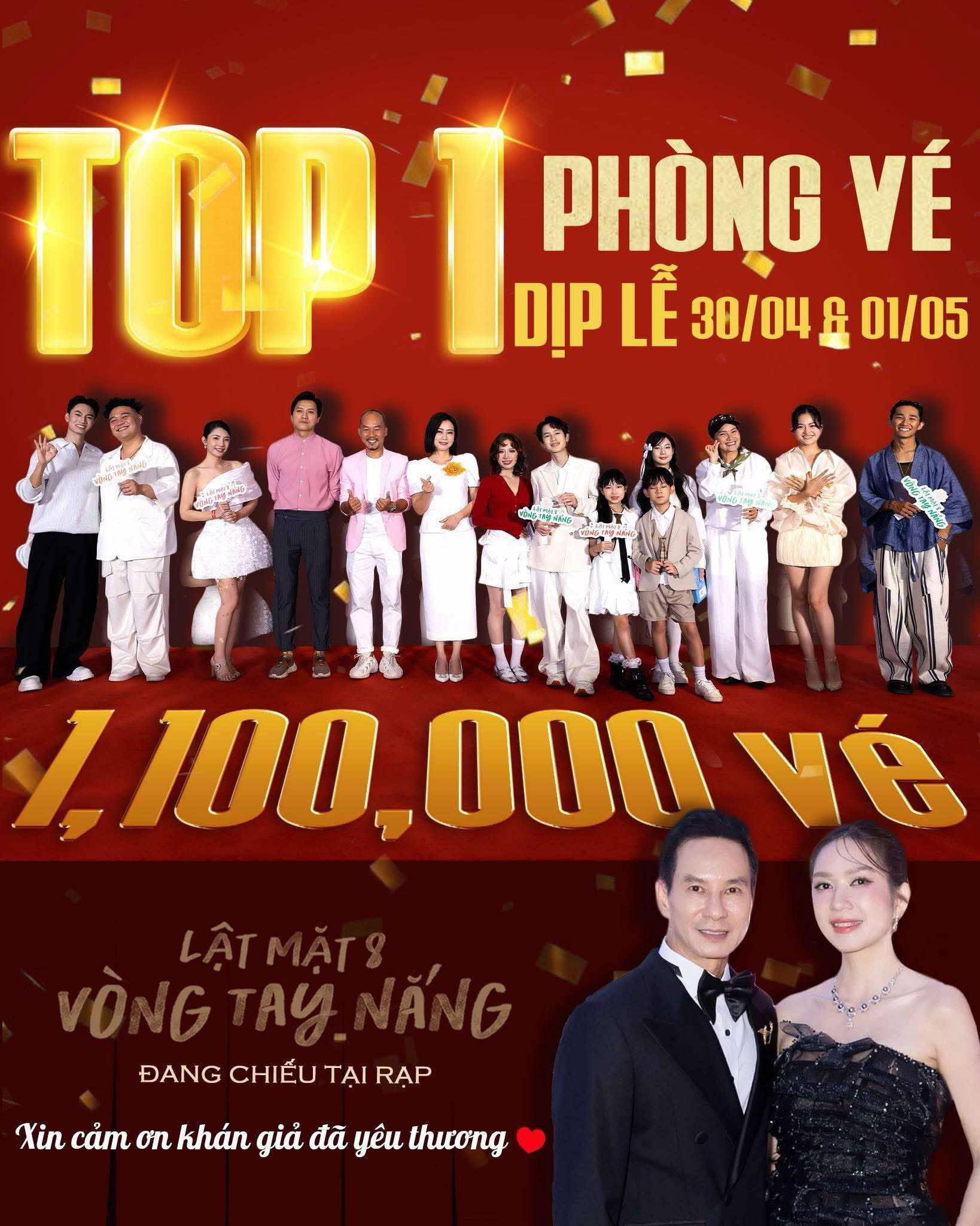 "Lật mặt 8: V&ograve;ng tay nắng" của L&yacute; Hải vượt mốc 100 tỉ đồng - Ảnh 1.