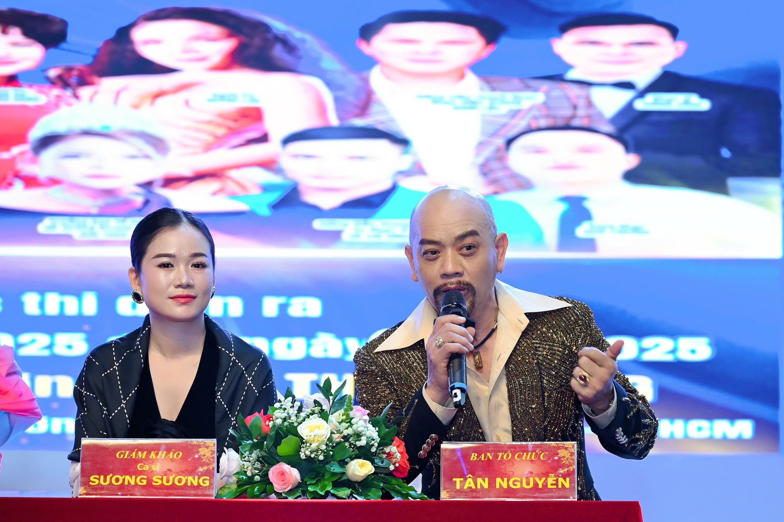 Á quân Tân Nguyễn Ngồi giám khảo cuộc thi Ngôi sao nhạc Việt 2025. - Ảnh 1.
