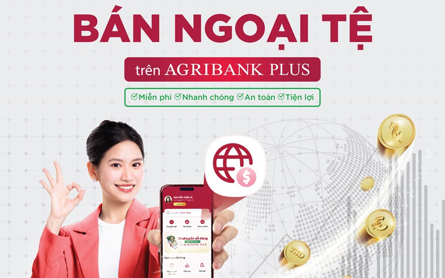 Agribank hướng dẫn chức năng bán ngoại tệ trên ứng dụng Agribank Plus