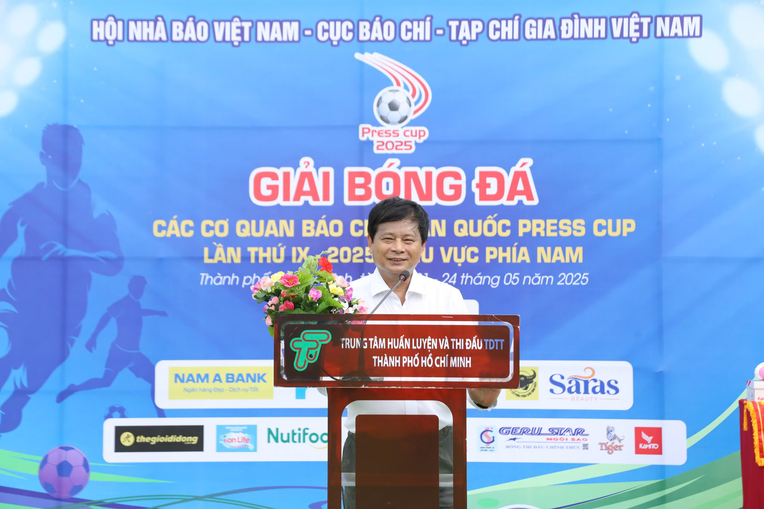 Khai mạc Giải bóng đá Press Cup 2025 - vòng loại phía Nam - Ảnh 1.