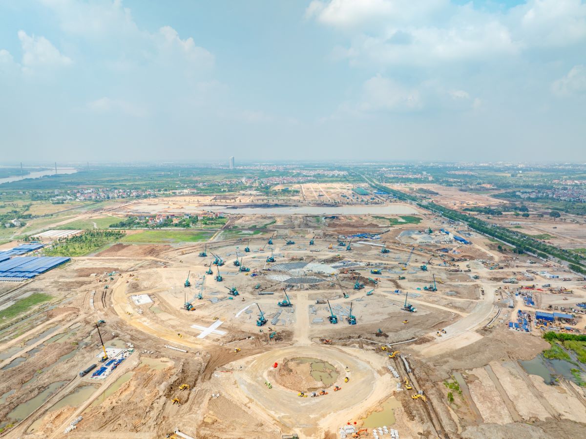Ph&aacute; kỷ lục tiến độ, Trung t&acirc;m Triển l&atilde;m Quốc gia - biểu tượng ph&aacute;t triển mới của Thủ đ&ocirc; lộ diện- Ảnh 1.