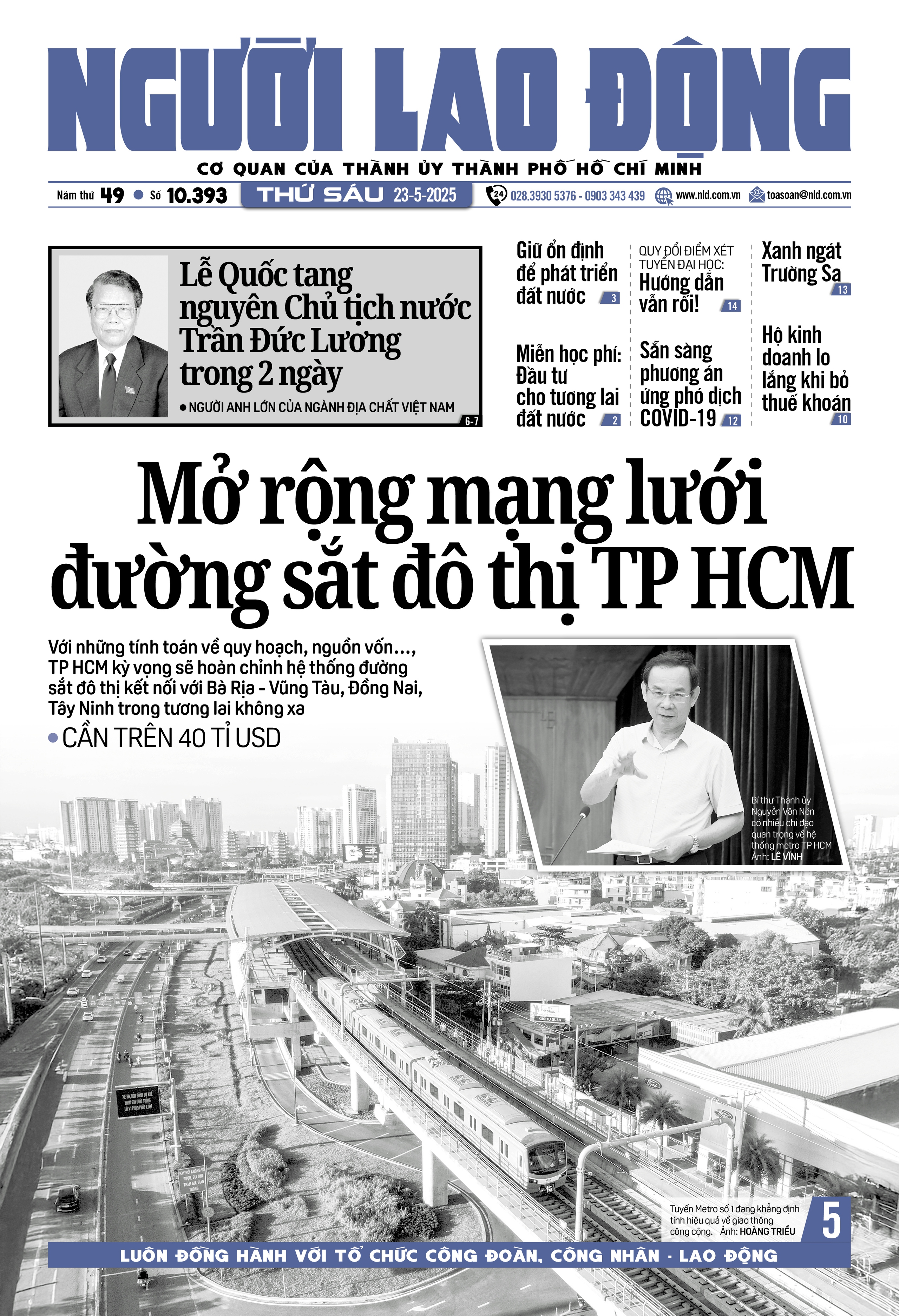 Báo in Người Lao Động 23-5: Sẵn sàng phương án ứng phó dịch COVID-19- Ảnh 1.