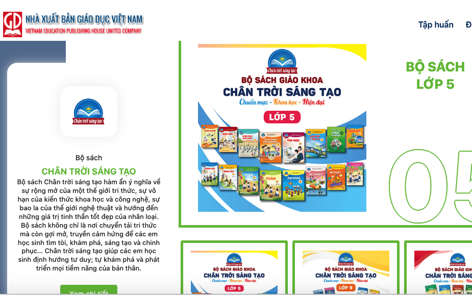 Sử dụng sách giáo khoa điện tử của NXB Giáo dục Việt Nam miễn phí