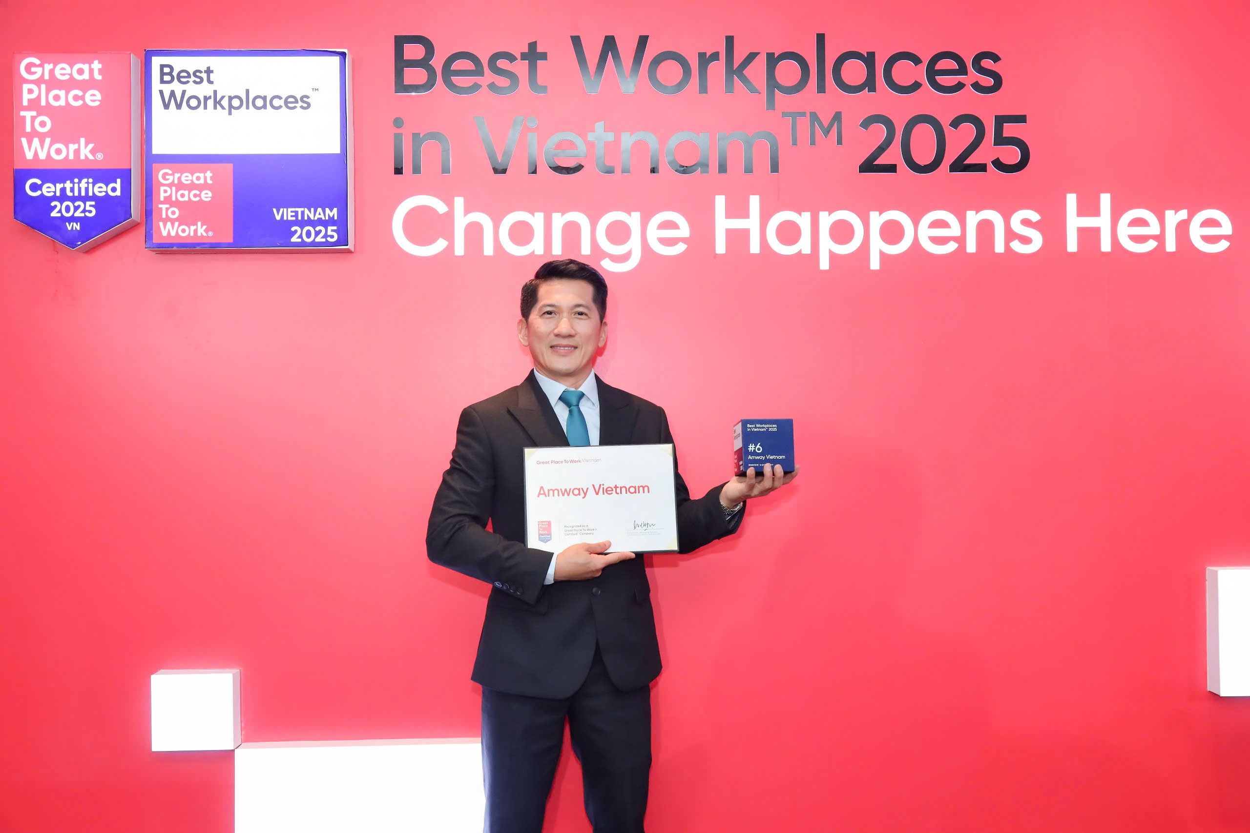 Amway Việt Nam v&agrave;o Top 6 nơi l&agrave;m việc xuất sắc h&agrave;ng đầu Việt Nam 2025- Ảnh 1.