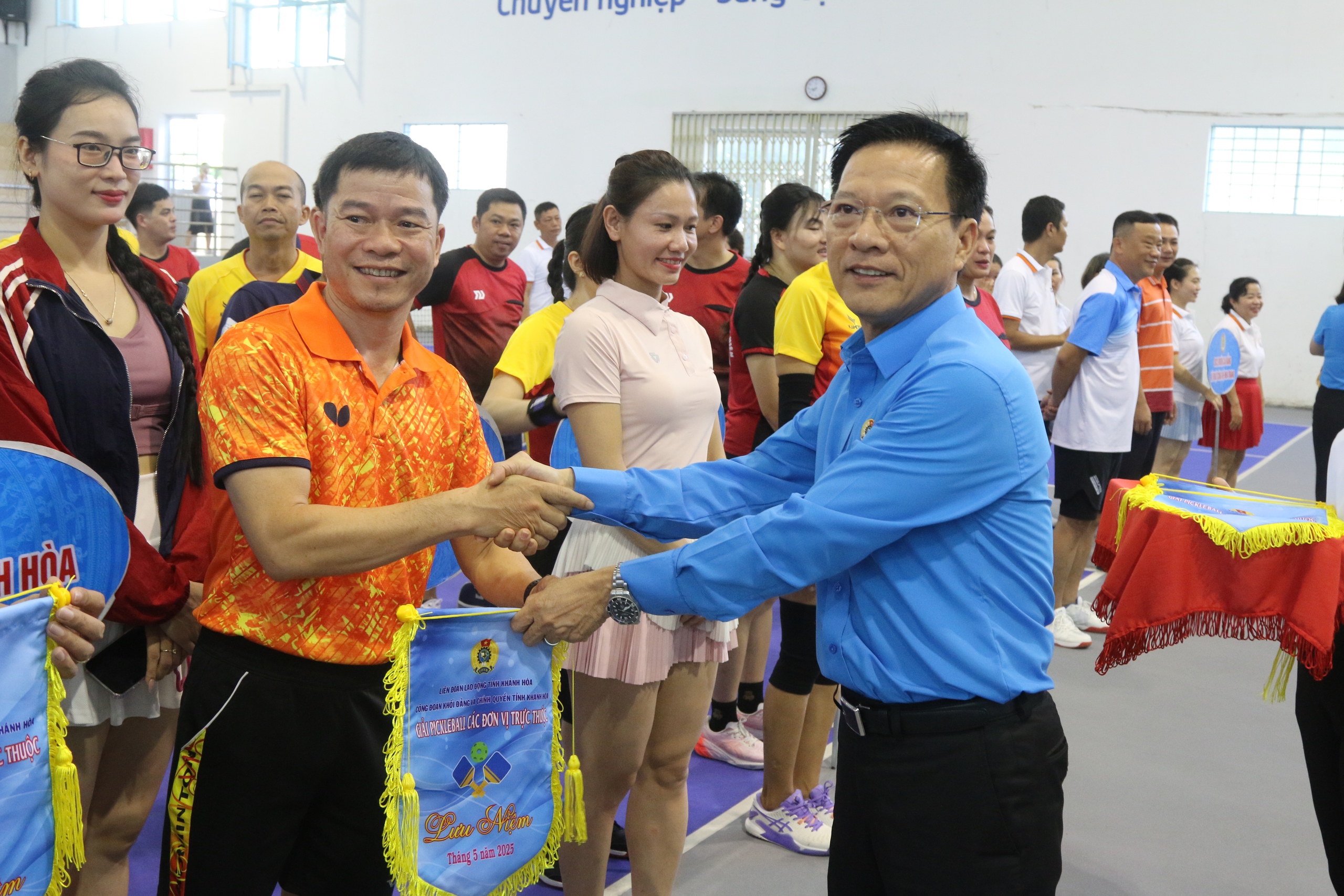 Hơn 100 vận động vi&ecirc;n tham gia giải pickleball C&ocirc;ng đo&agrave;n Khối Đảng v&agrave; Ch&iacute;nh quyền Kh&aacute;nh Ho&agrave;- Ảnh 2.