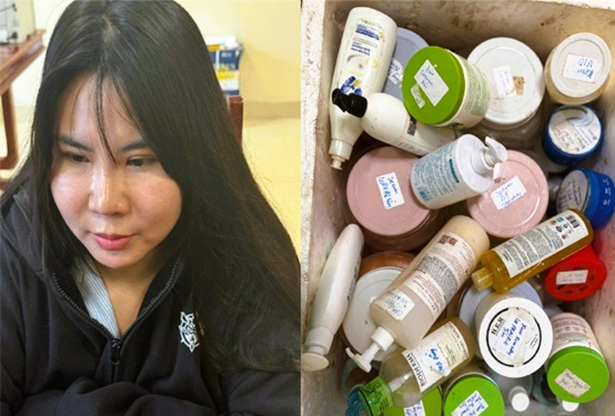 Người phụ nữ ở Thanh H&oacute;a mua nguy&ecirc;n liệu 50.000 đồng/1 kg về "tự chế" mỹ phẩm b&aacute;n kiếm lời- Ảnh 1.