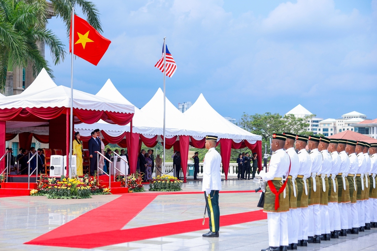 Lễ đ&oacute;n Thủ tướng Phạm Minh Ch&iacute;nh thăm ch&iacute;nh thức Malaysia- Ảnh 4.