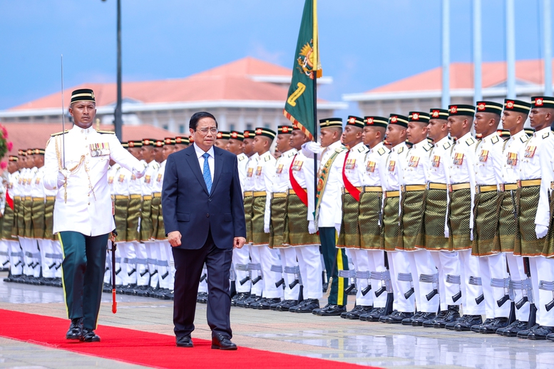 Lễ đ&oacute;n Thủ tướng Phạm Minh Ch&iacute;nh thăm ch&iacute;nh thức Malaysia- Ảnh 6.